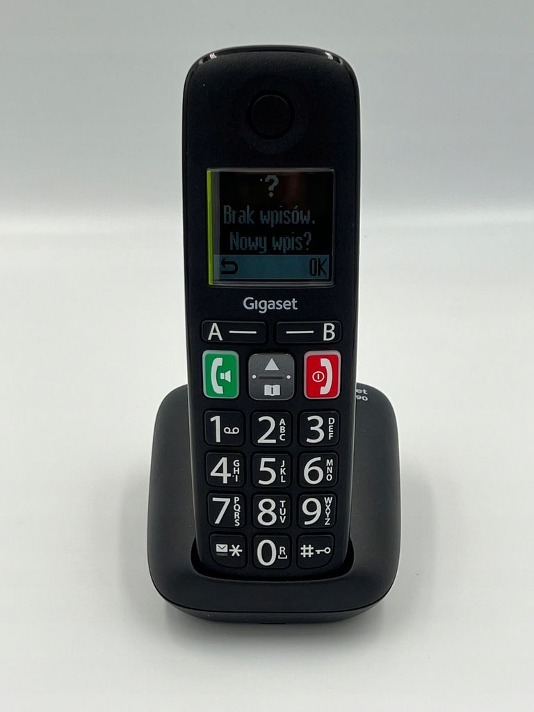 Gigaset E290, Telefon bezprzewodowy, czarny