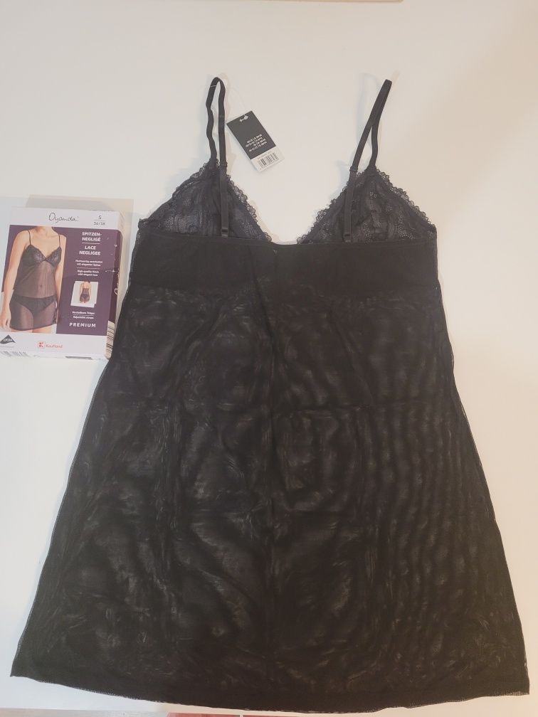 Koszulka damska elegancka z koronką Walentynkowe firmy Lycra roz. S 36