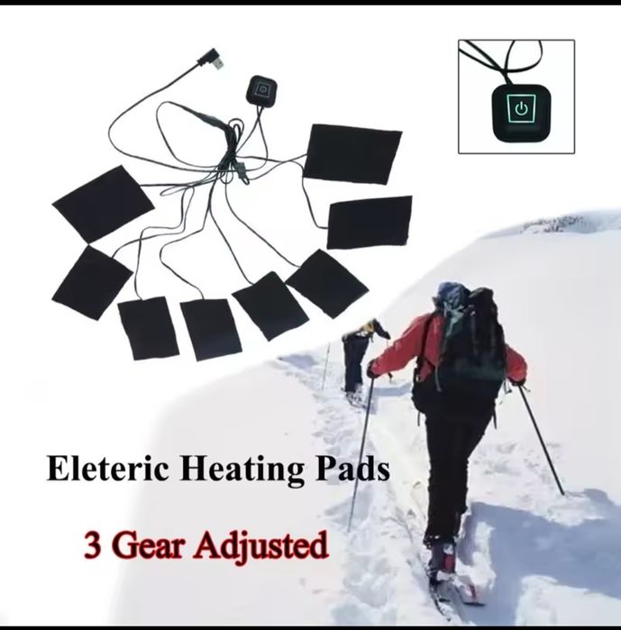 Usb нагрівальні елементи 8штук, для жилетки,термобілизна