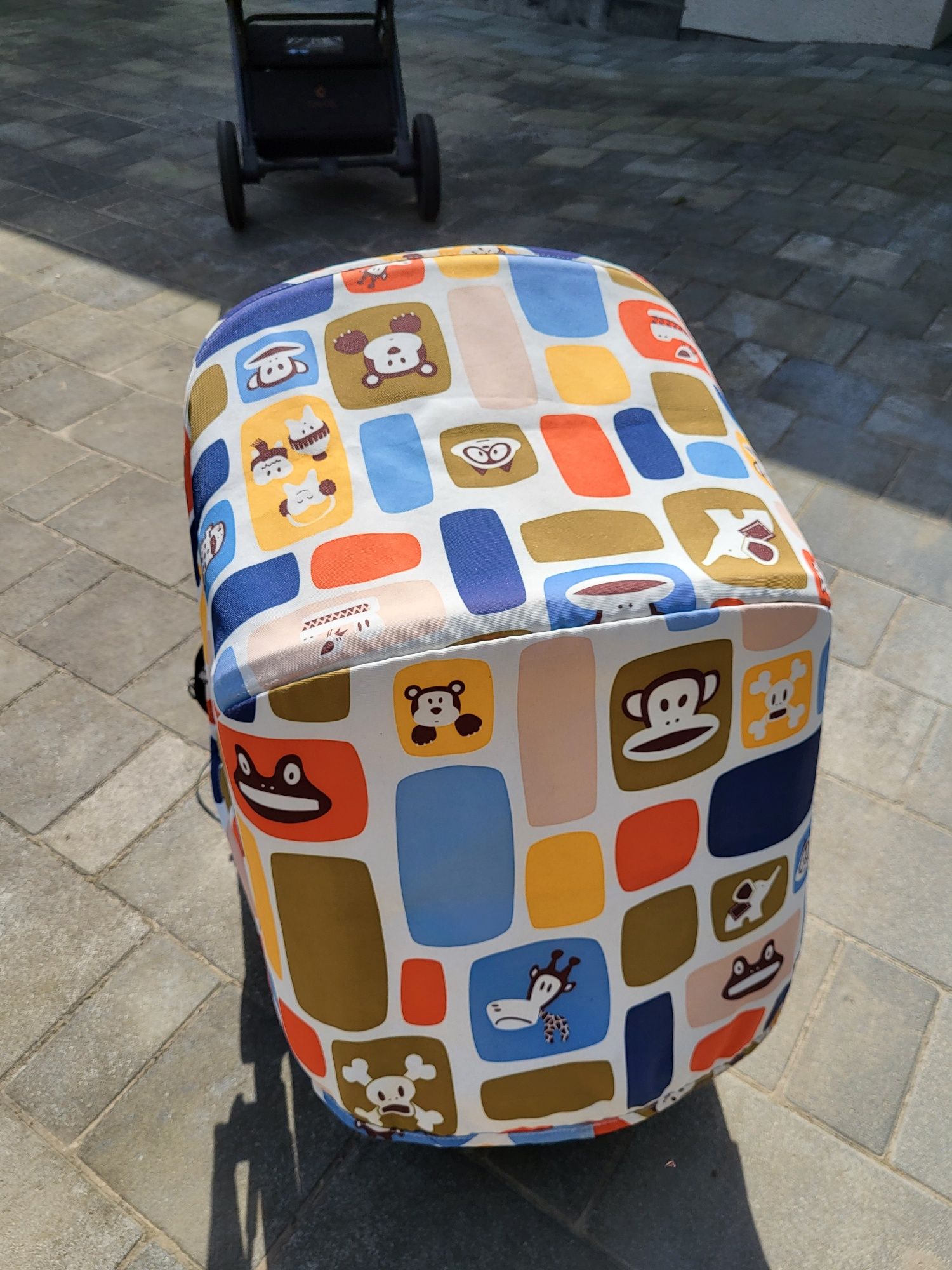 Bugaboo 3 gondola komplet daszki Paul Frank + jeansowy komplet #007