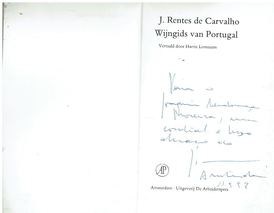 10380 Livros de J. Rentes de Carvalho /Autografado