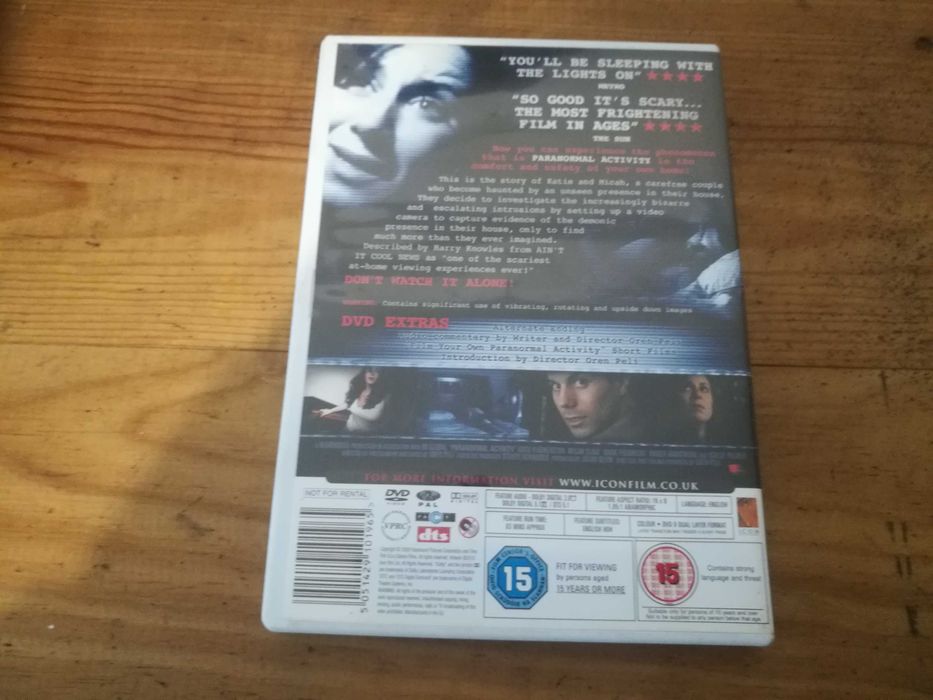 PARANORMAL ACTIVITY - filme DVD