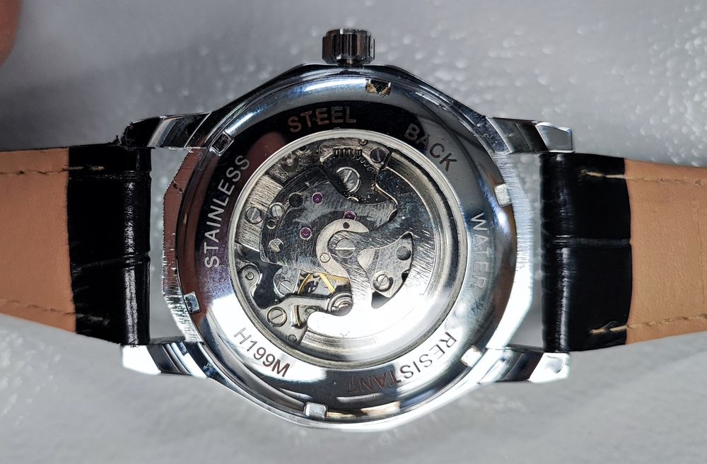 Zegarek automatyczny open heart Winner 42mm/14mm