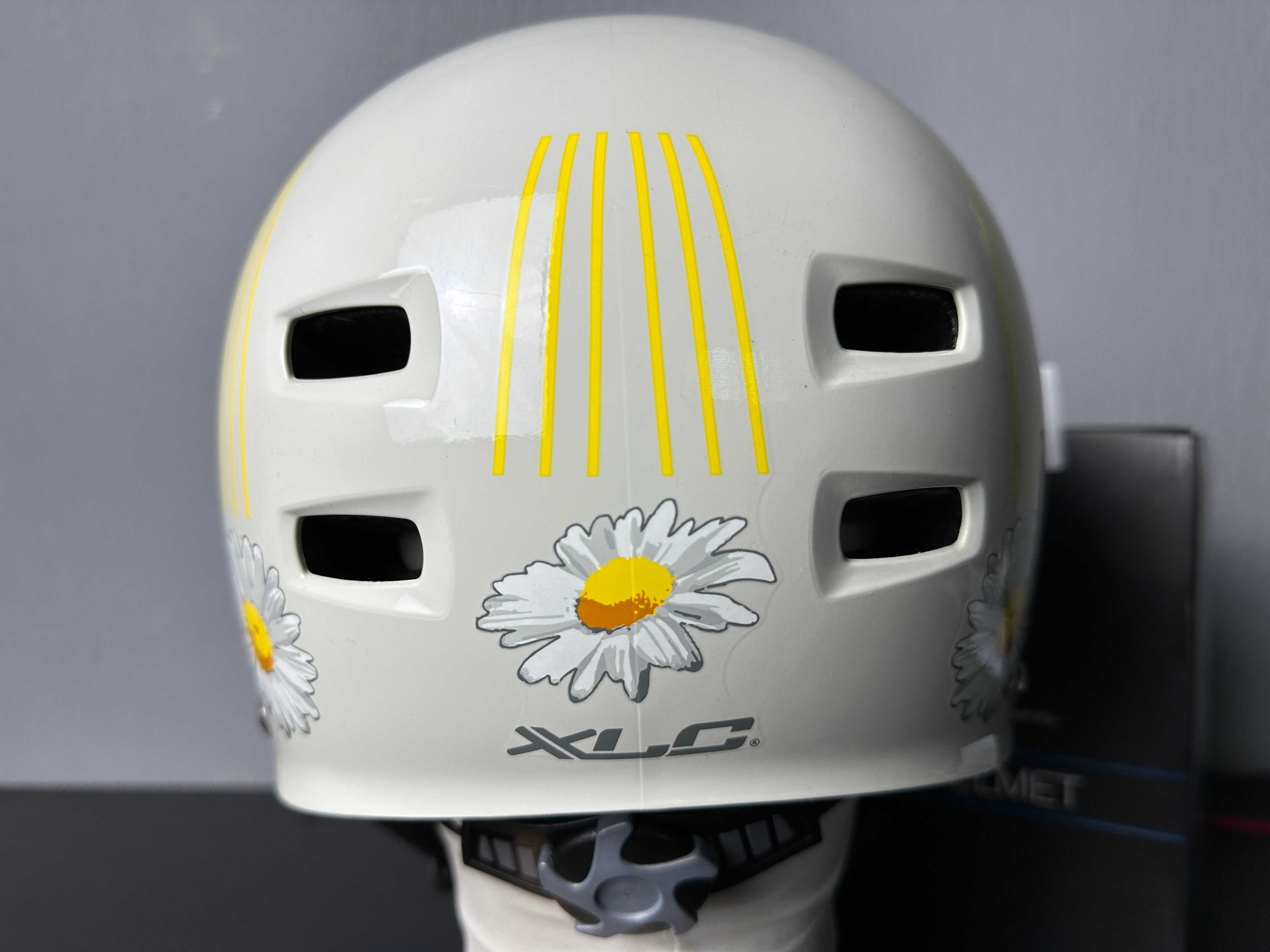 Kask XLC Bh-c22 biało żółty