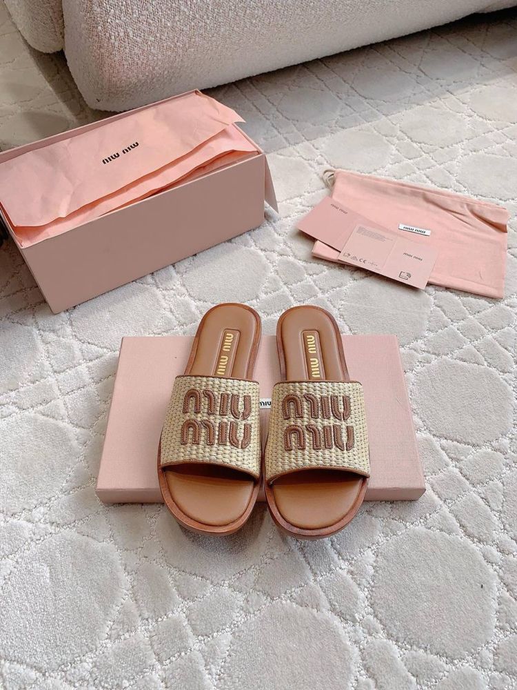 Шлепки Miu Miu Миу Миу