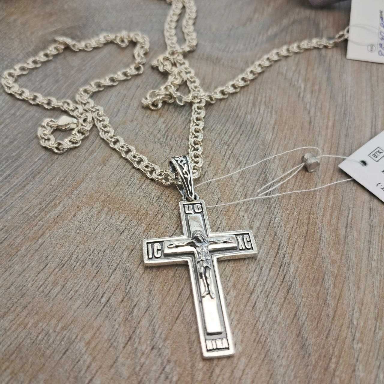 Серебряный крест Срібний хрестик  Хрестик срібло 925
