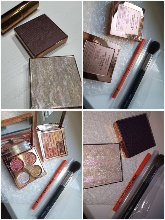 Набір косметики палетки, туш, блиск пензлі кисти revolution