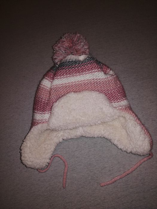 Czapka zimowa dla dziewczynki rozm. 80cm