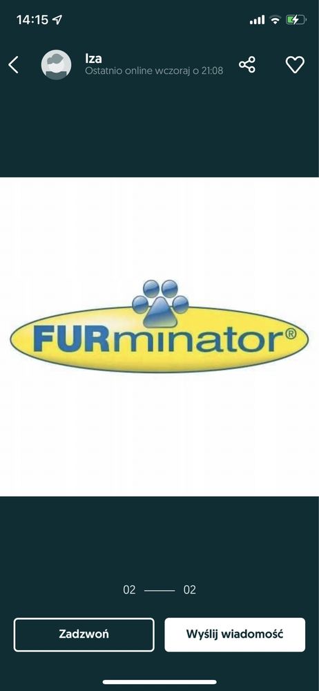 FURminator szczotka dla psów i kotów długowłosych do wyczesywania sier