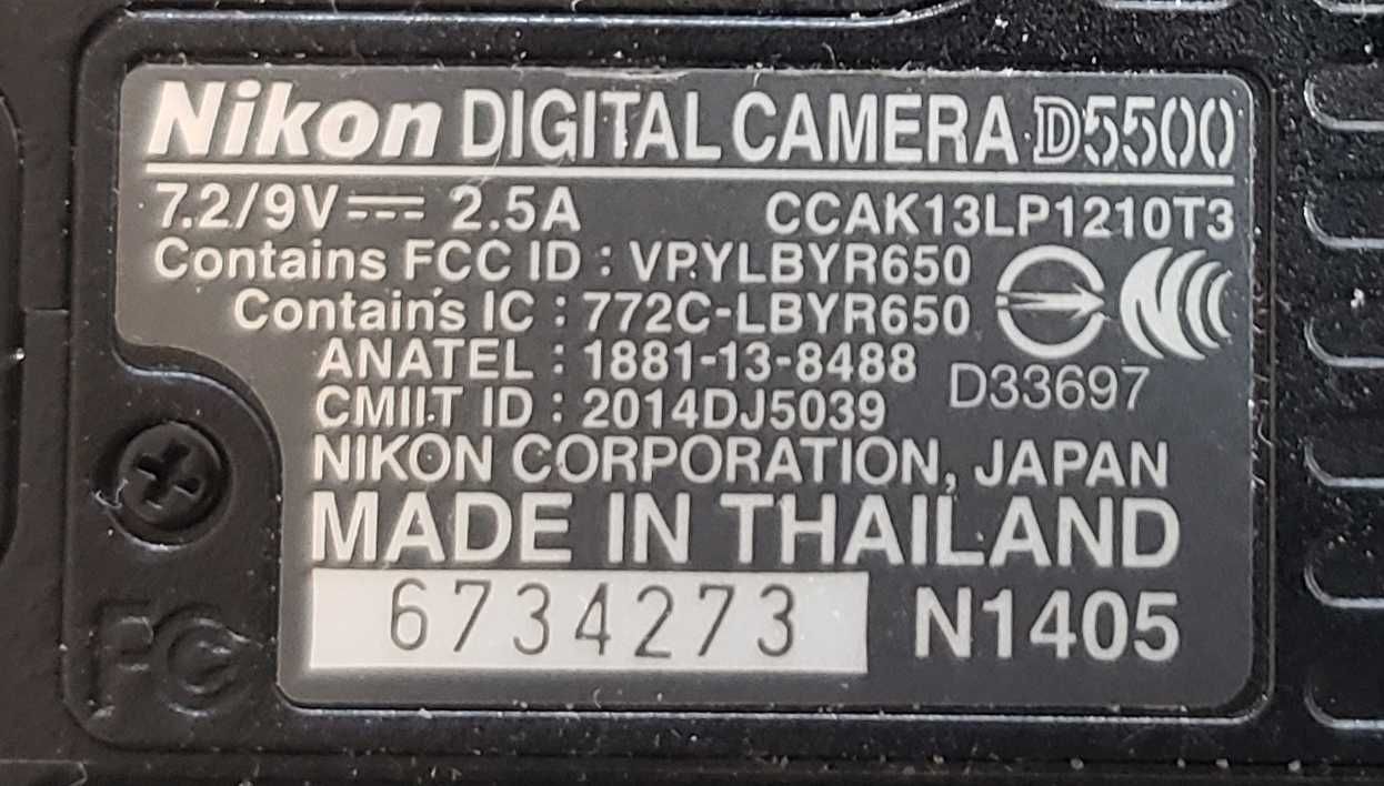 Фотокамера Nikon D5500 body