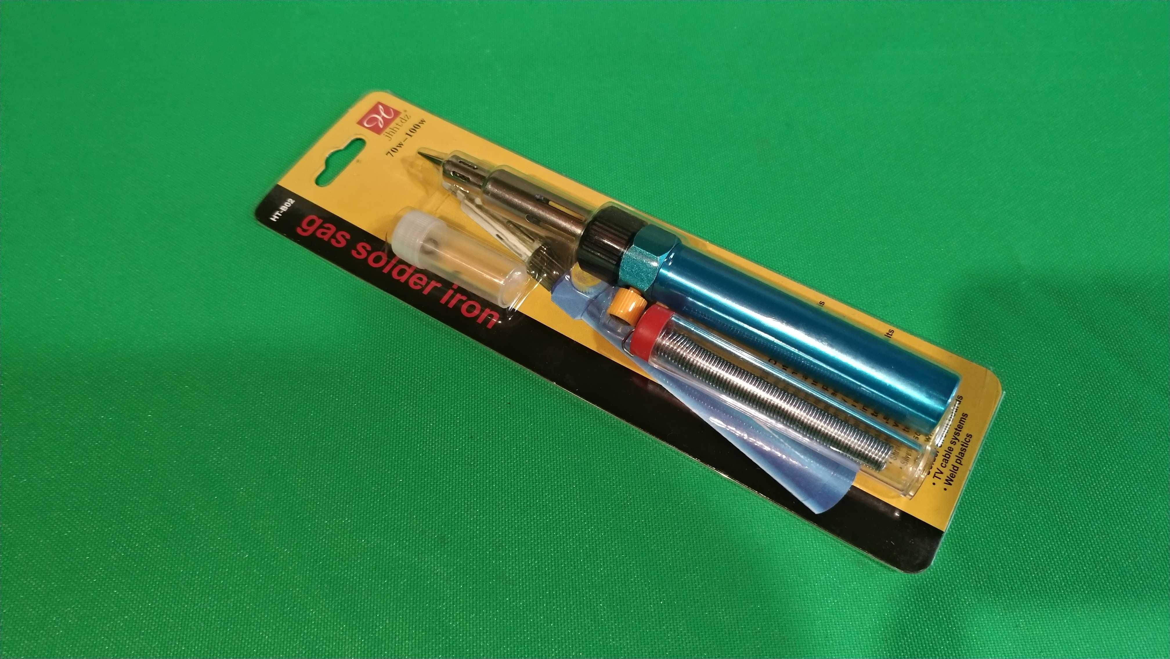 Паяльник газовый с горелкой и оловом