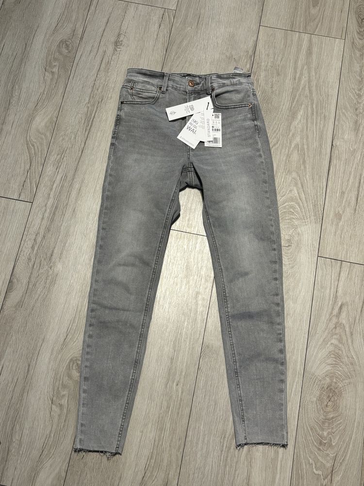 NOWE jeansy STRADIVARIUS 38 szare