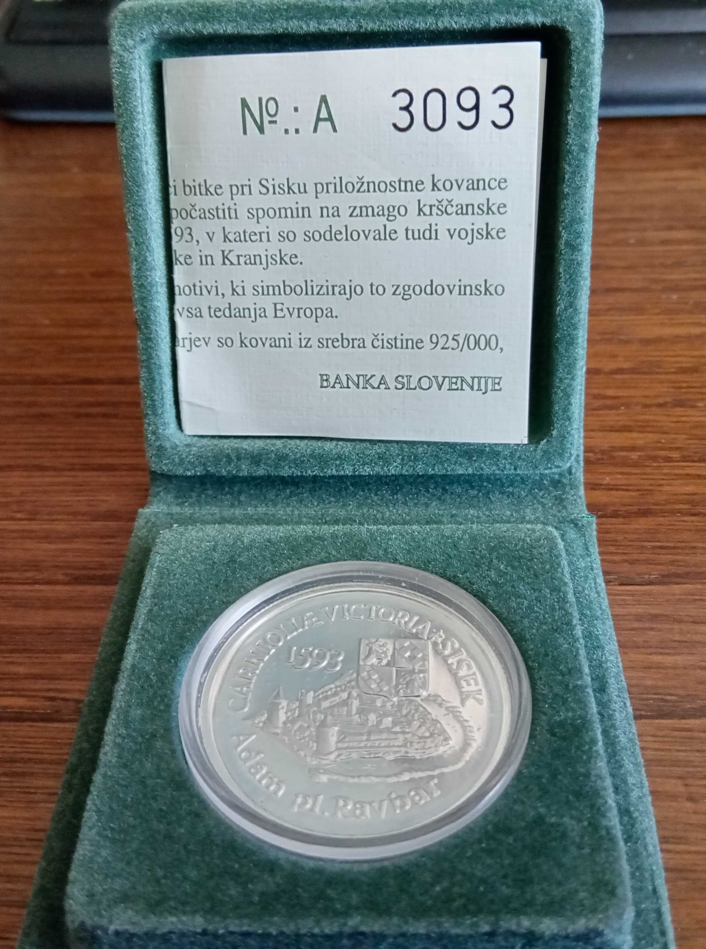 Eslovénia - - - "Batalha de Sisek" - - - - - Moeda de Prata