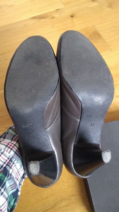 Mexx szare botki z miękkiej skóry r. 41