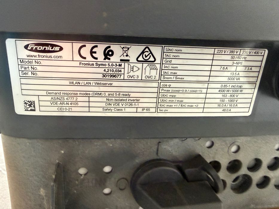 Falownik Inwerter trójfazowy Fronius Symo 5.0-3-M