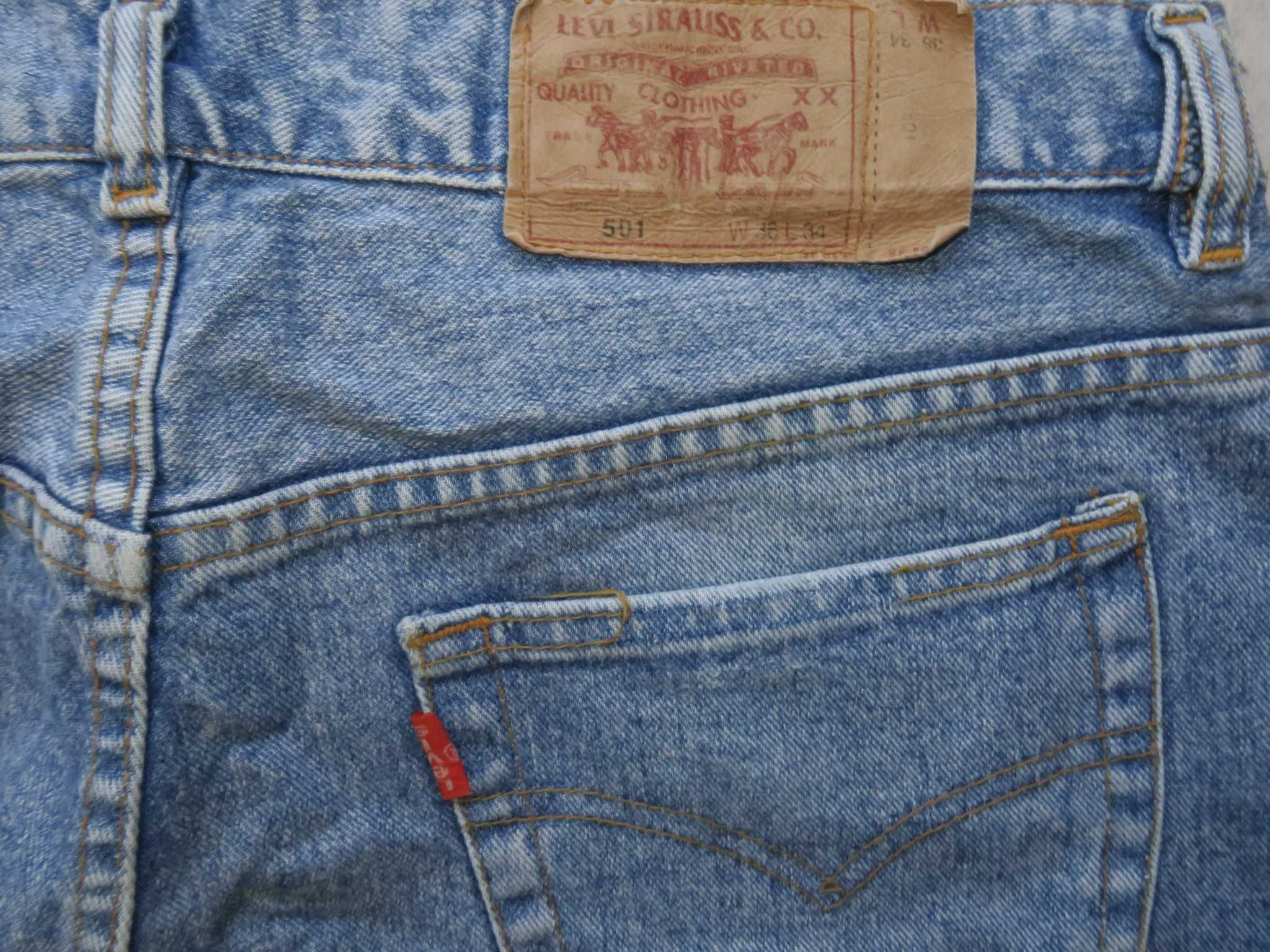 Levi's 501 spodnie jeansowe dżinsy 36/34