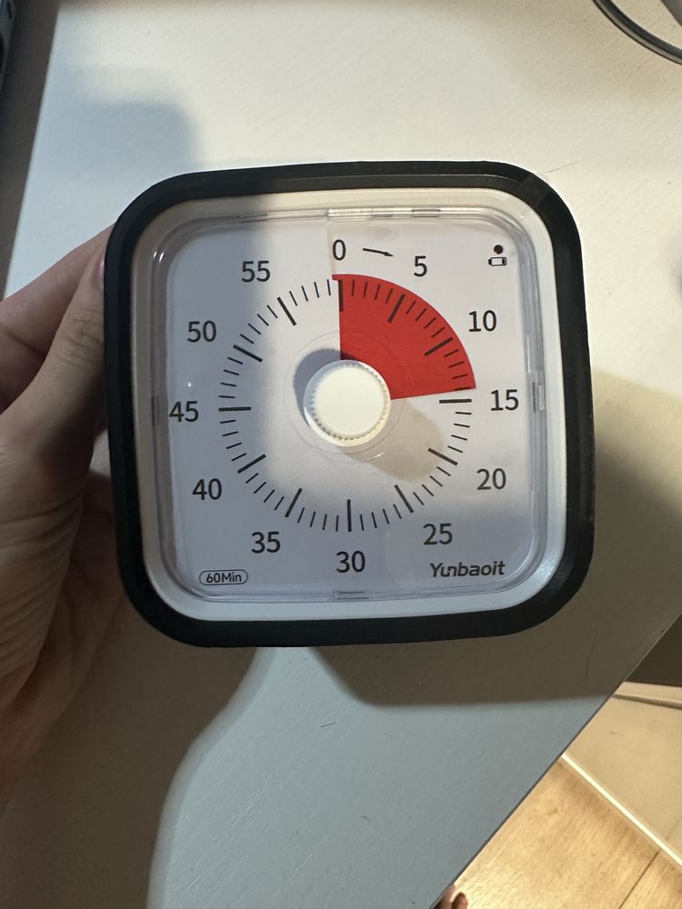 Yunbaoit Timer VT01 – 60-minutowy wizualny timer