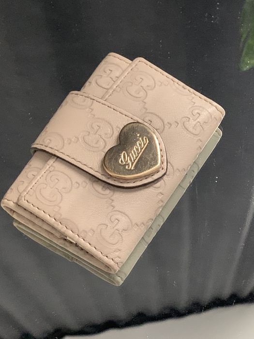 Etui na klucze Gucci heart skora ivory