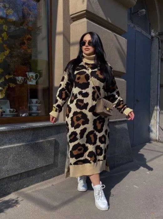 Плаття з принтом. Тренд с-м-л