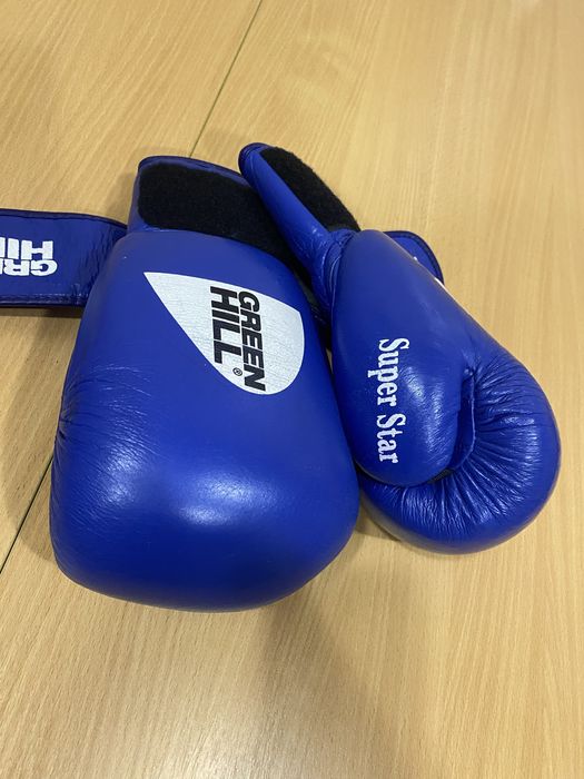 Боксерські рукавички Green Hill Super Star 10 унцій сині