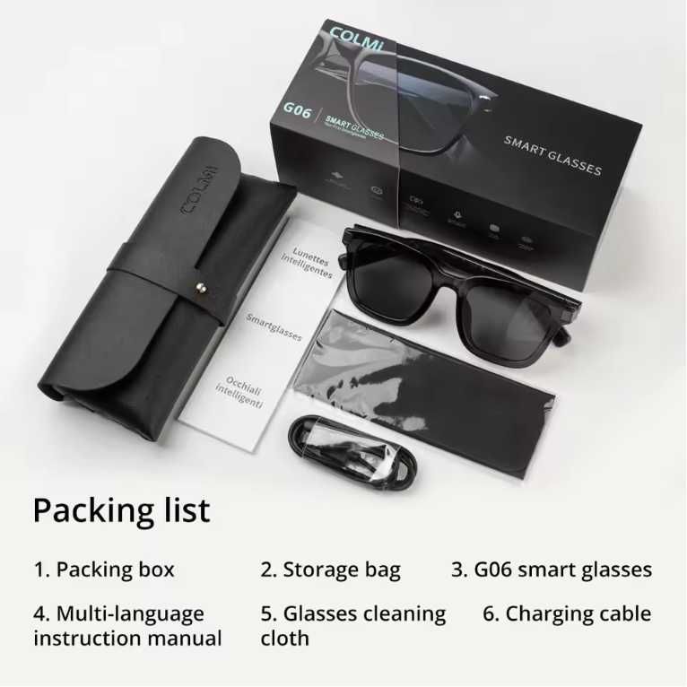 Colmi G06 - Inteligentne okulary przeciwsłoneczne