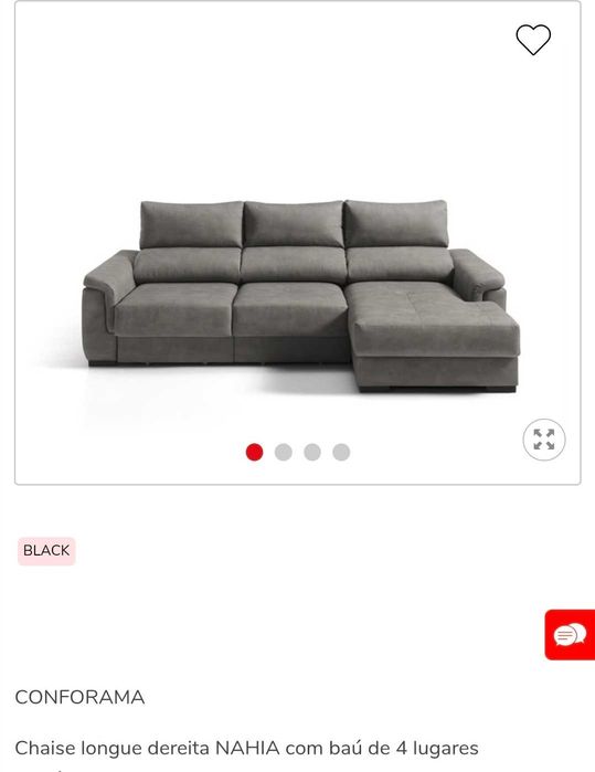 Vendo sofá Chaise Longue como NOVO