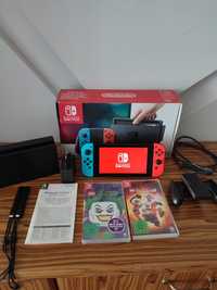 Konsola Nintendo Switch V1 Zestaw Akcesoria + 2 Gry LEGO