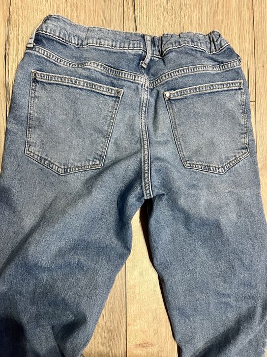 Super jeansy  H&M z przetarciami 170 - jak nowe