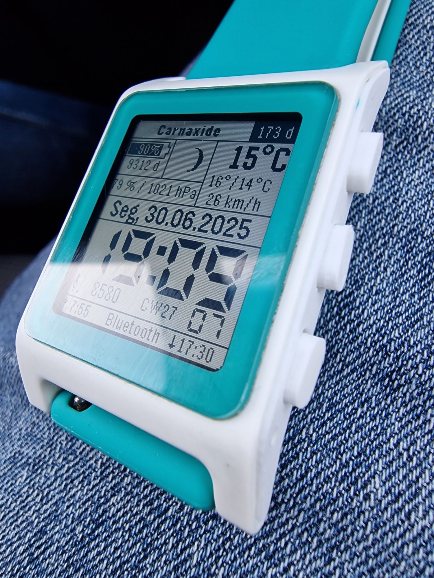 Pebble 2 +HR completo e raríssimo já com botões novos 3D