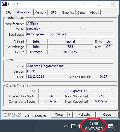 Motherboard ASRock Fatal1ty B85 Killer | Socket 1150 | ATX