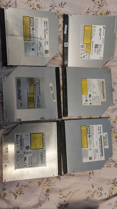 Zestaw nagrywarek CD DVD laptop 6szt.