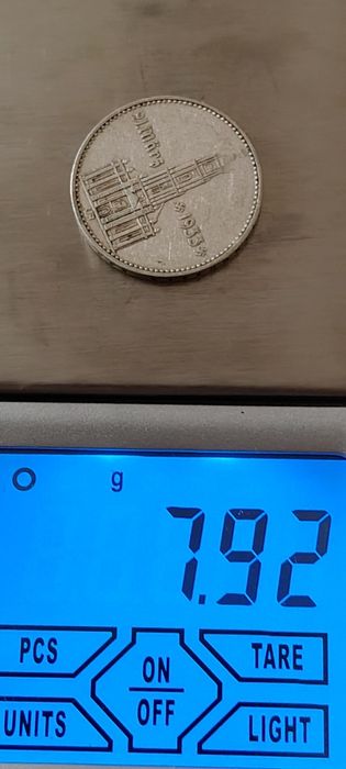 Dwie marki 1934 kościół srebro