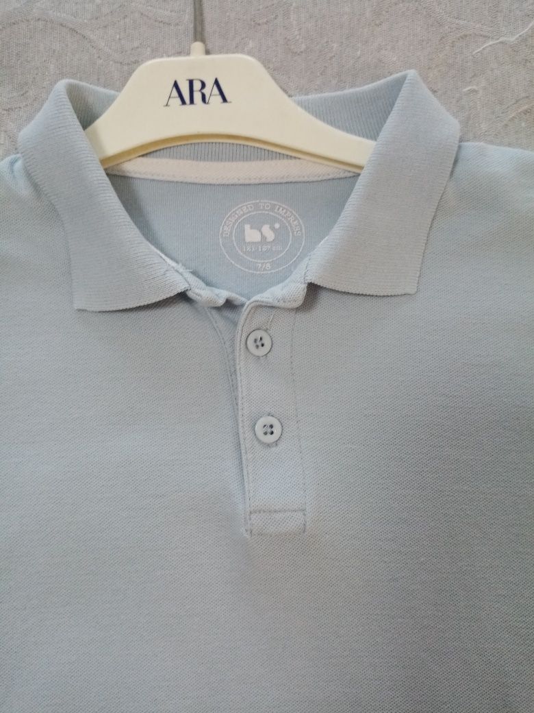 Polo menino 7/8 azul