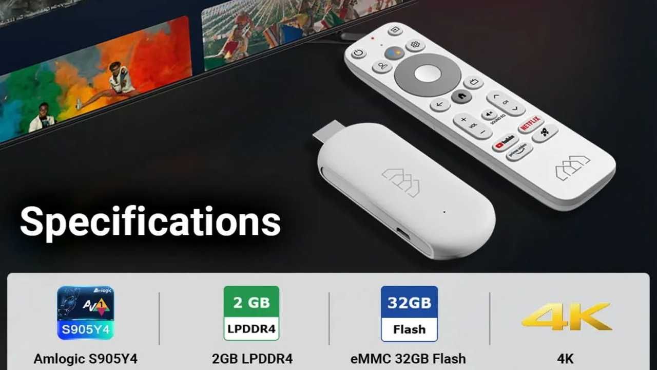 Homaticks stick 4K - 2/32GB. S905Y4