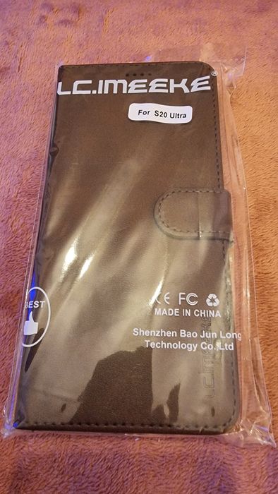 Capa Tipo Carteira em pele para o S20 Ultra 5G, NOVA