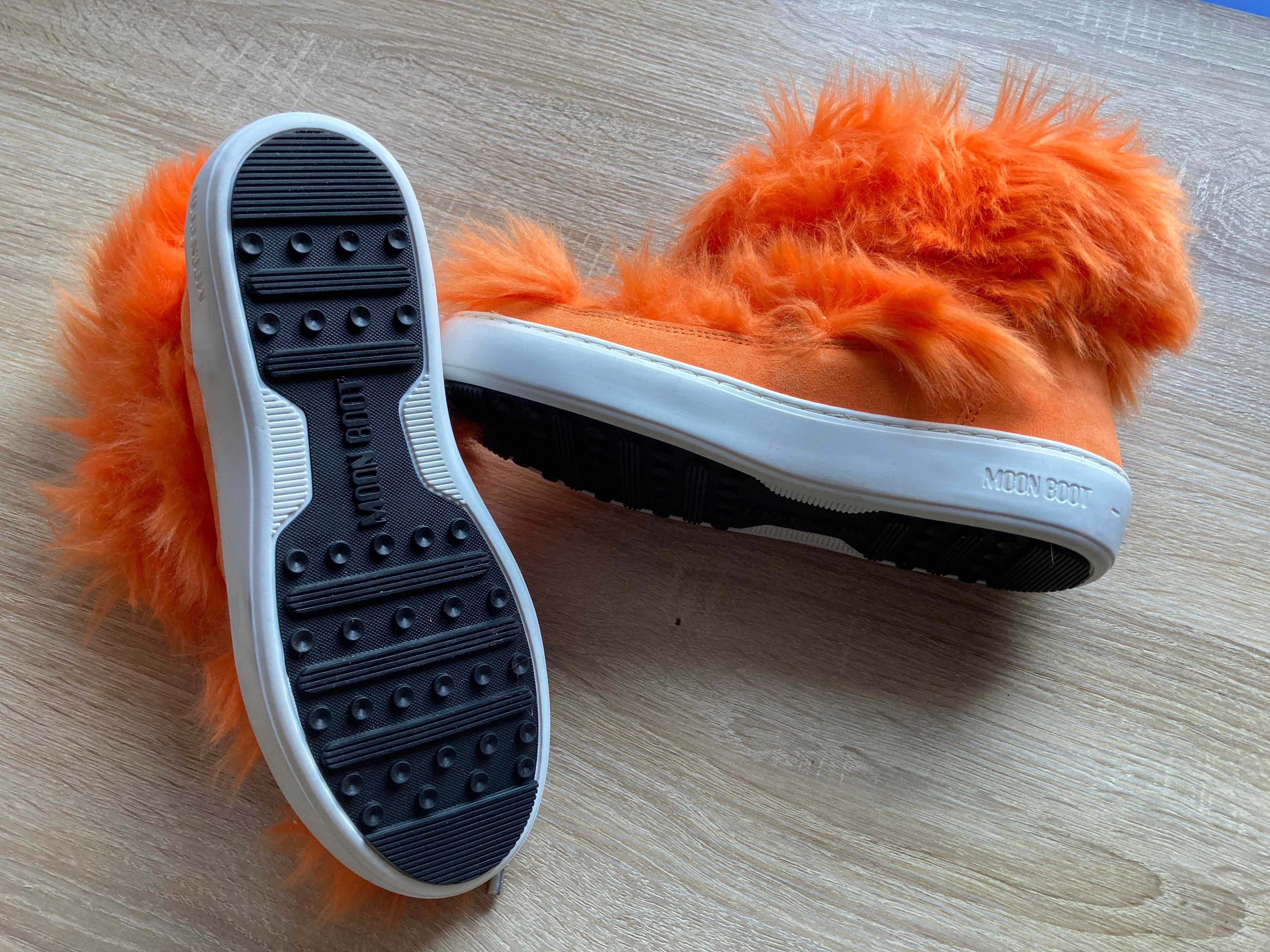 Pomarańczowe Botki MOON BOOT (rozmiar 37)