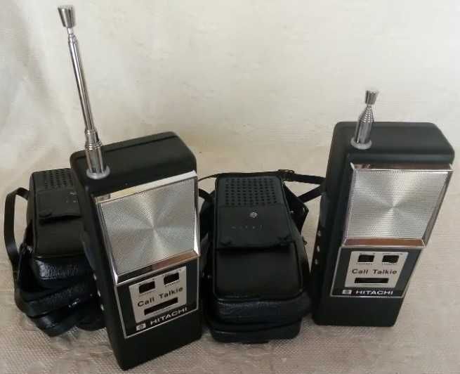 Walkie-Talkie Rádios Comunicadores HITACHI - anos 70