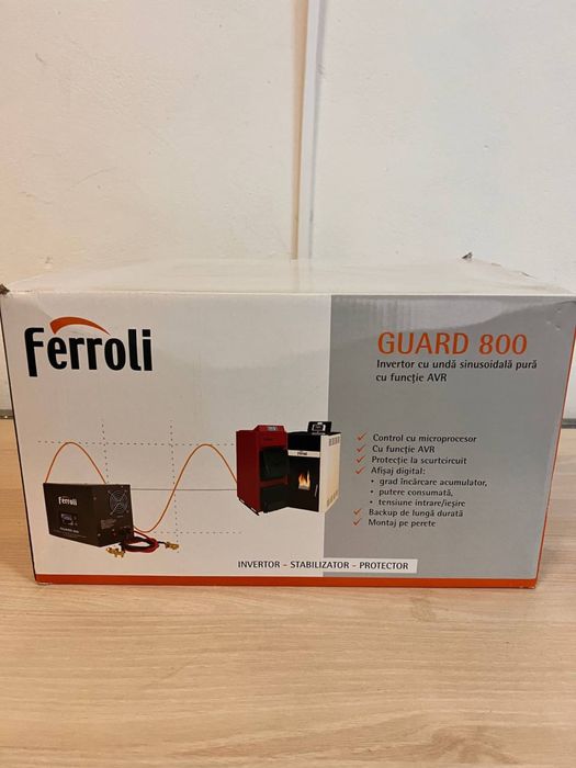 Безперебійник Ferroli GUARD 800 480W 800VA 15А чиста синусоїда