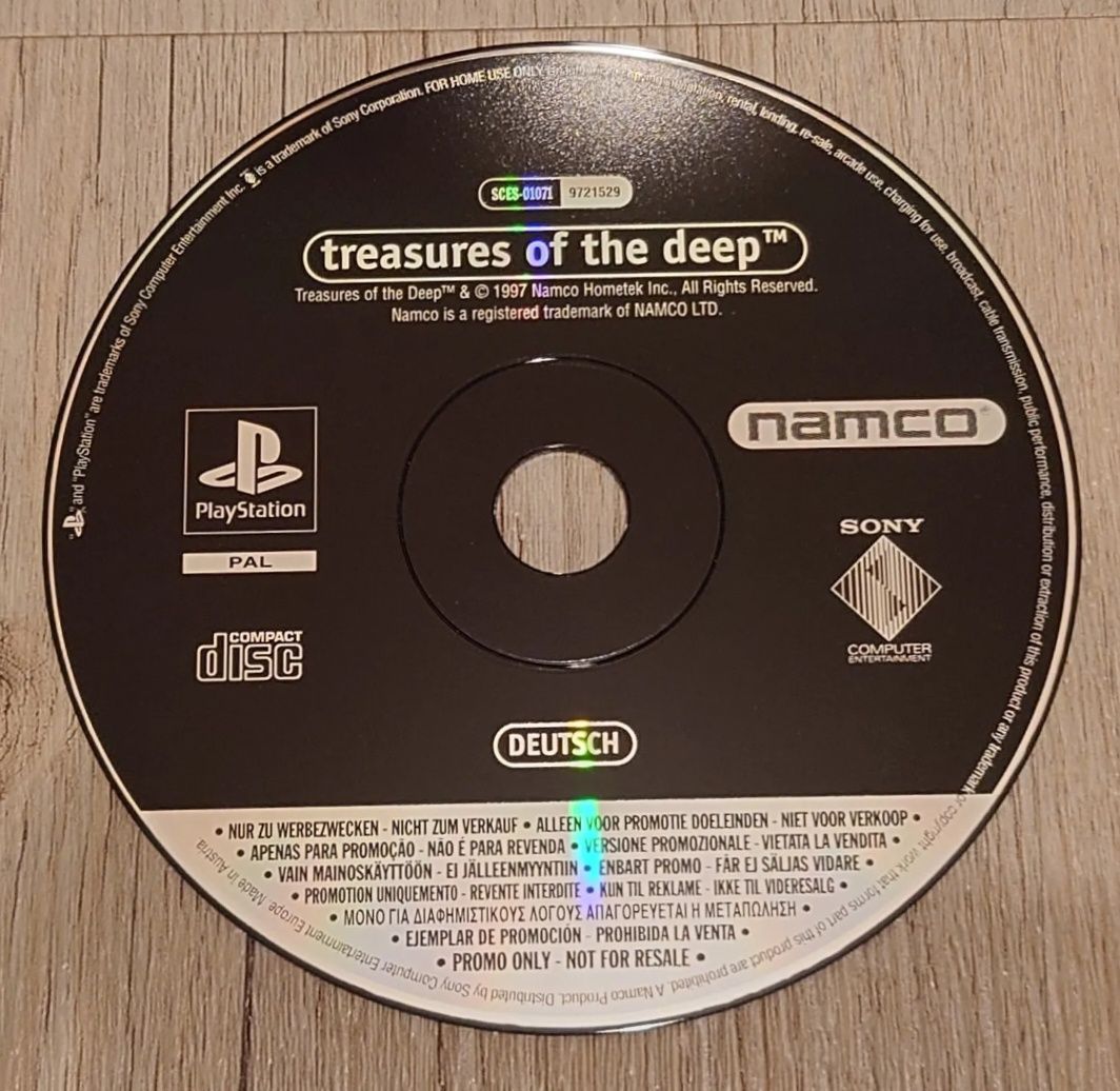 Treasures of the deep Wydanie Promo PS3 PS2 PS1 PlayStation 1