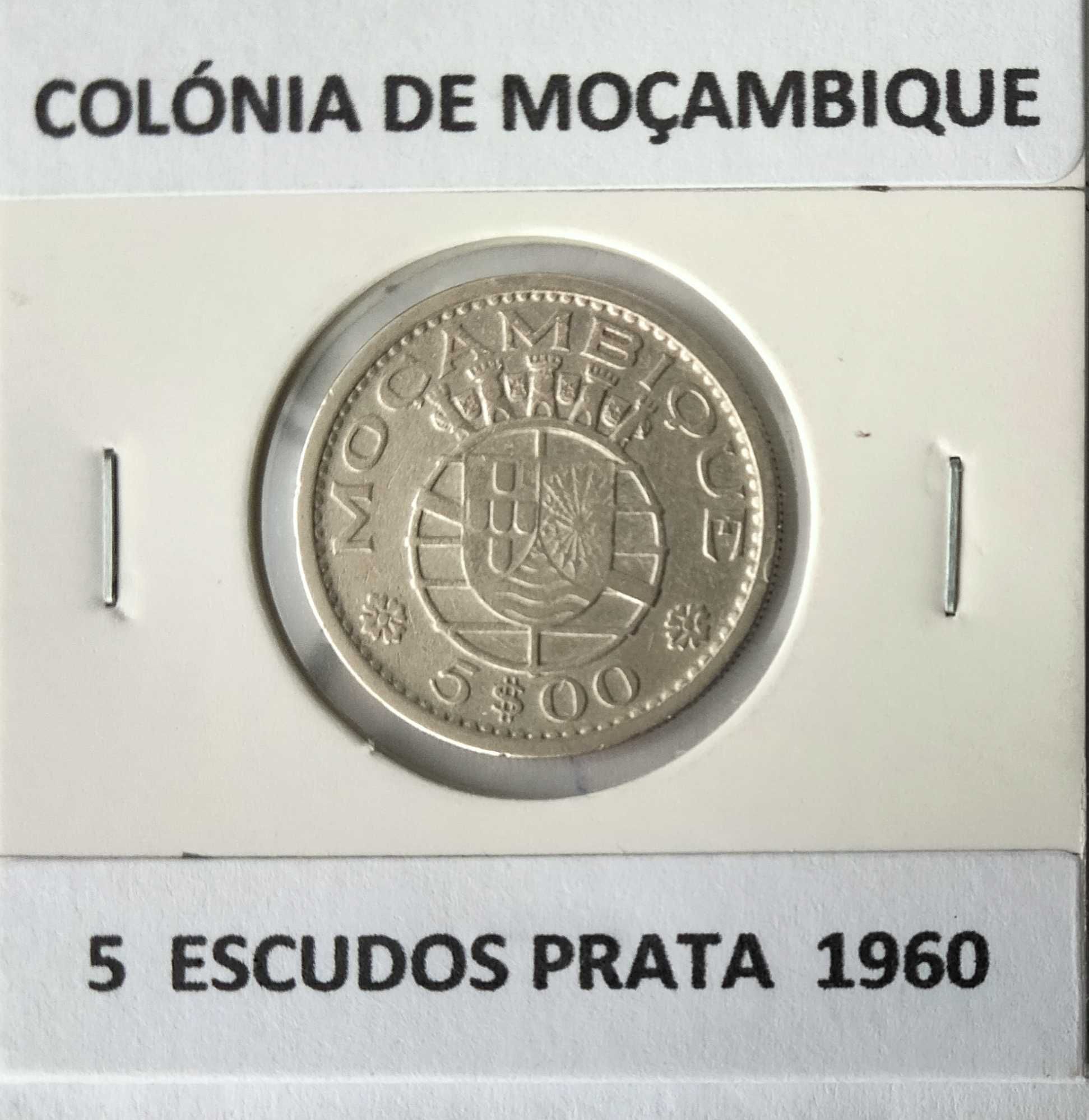 Moedas Portuguesas de 5 e 2,50 Escudos da Ex Colónia de Moçambique