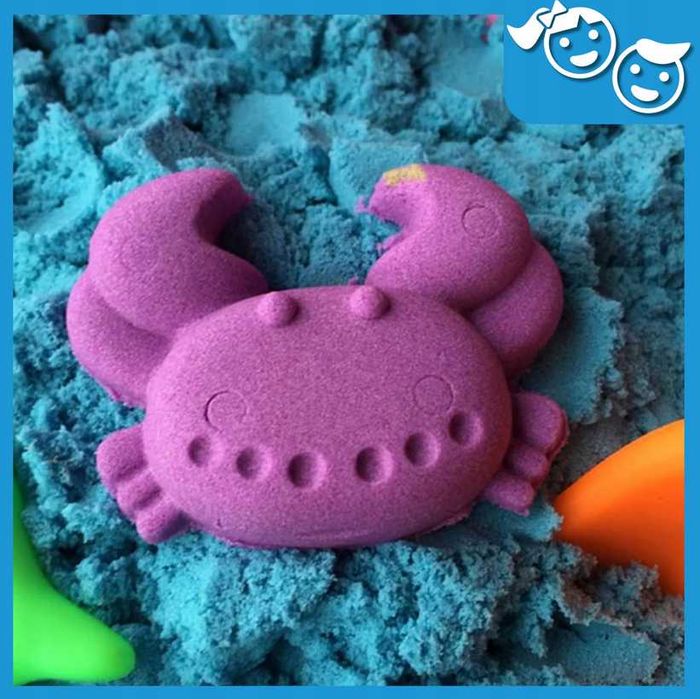 PIASEK KINETYCZNY ZESTAW kinetic sand PIASKOWNICA 3kg foremki 21el.