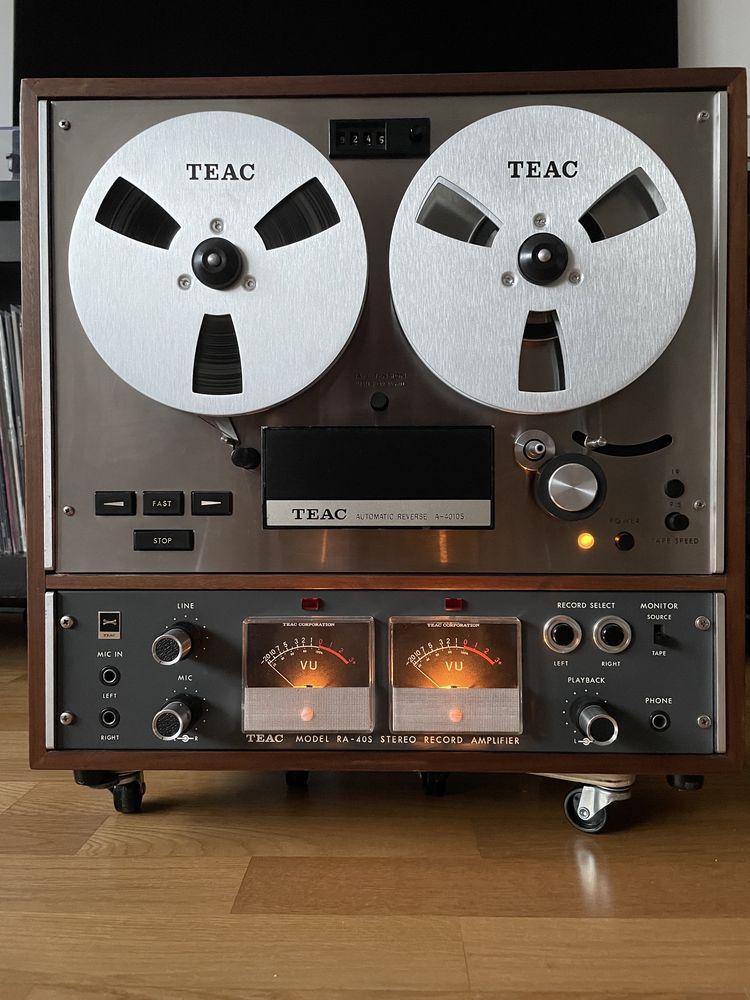 TEAC A-4010S leitor gravador de bobines reel-to-reel 7”