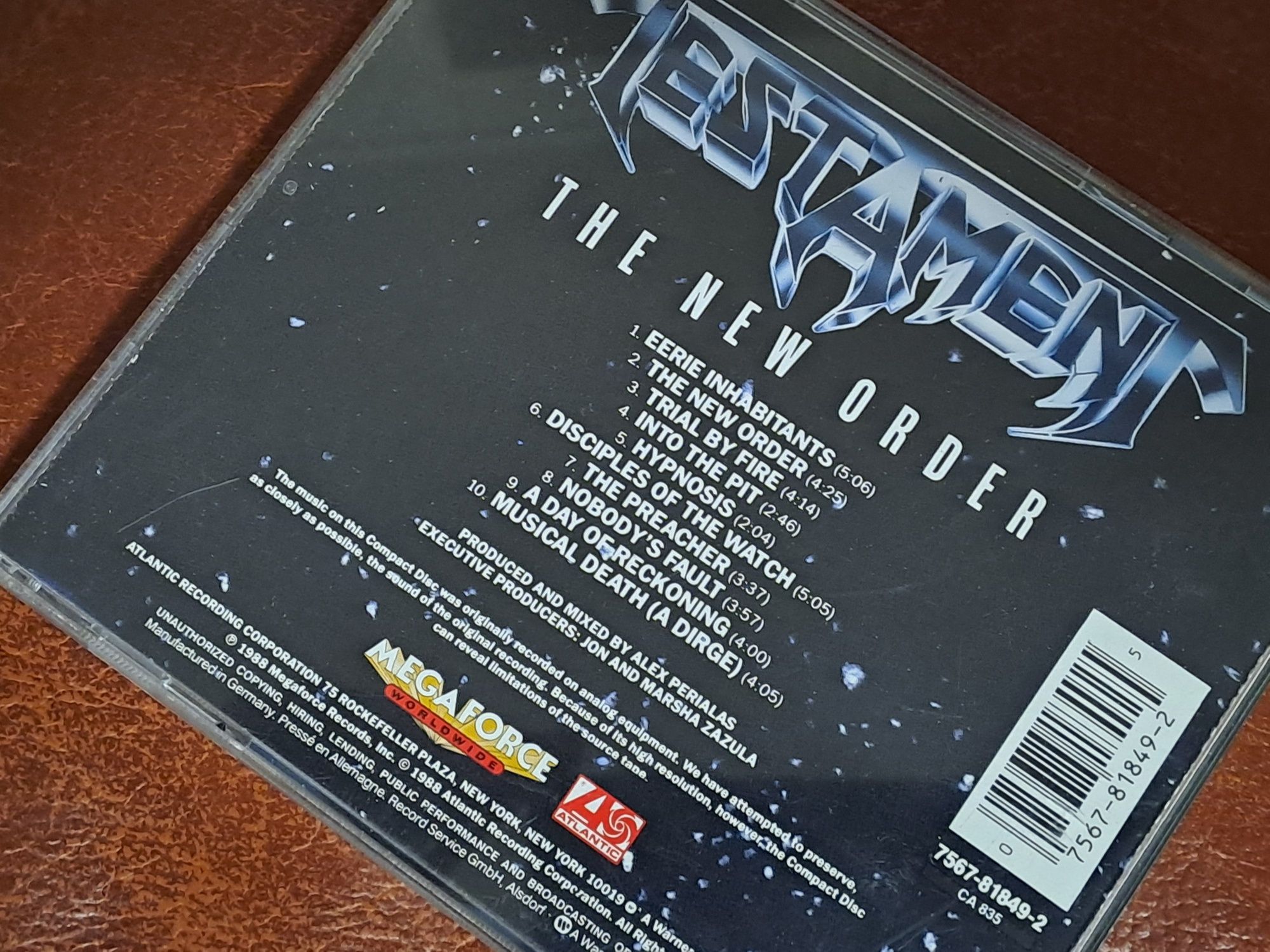 TESTAMENT "The New Order" CD