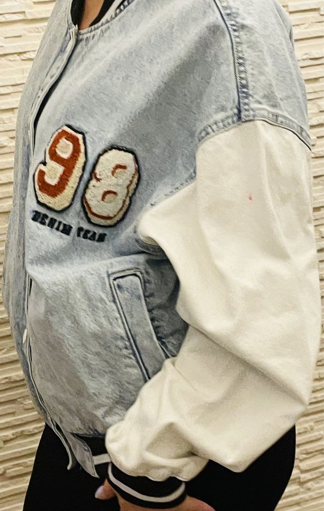 Bomberka kurtka jeansowa Bershka 40 L