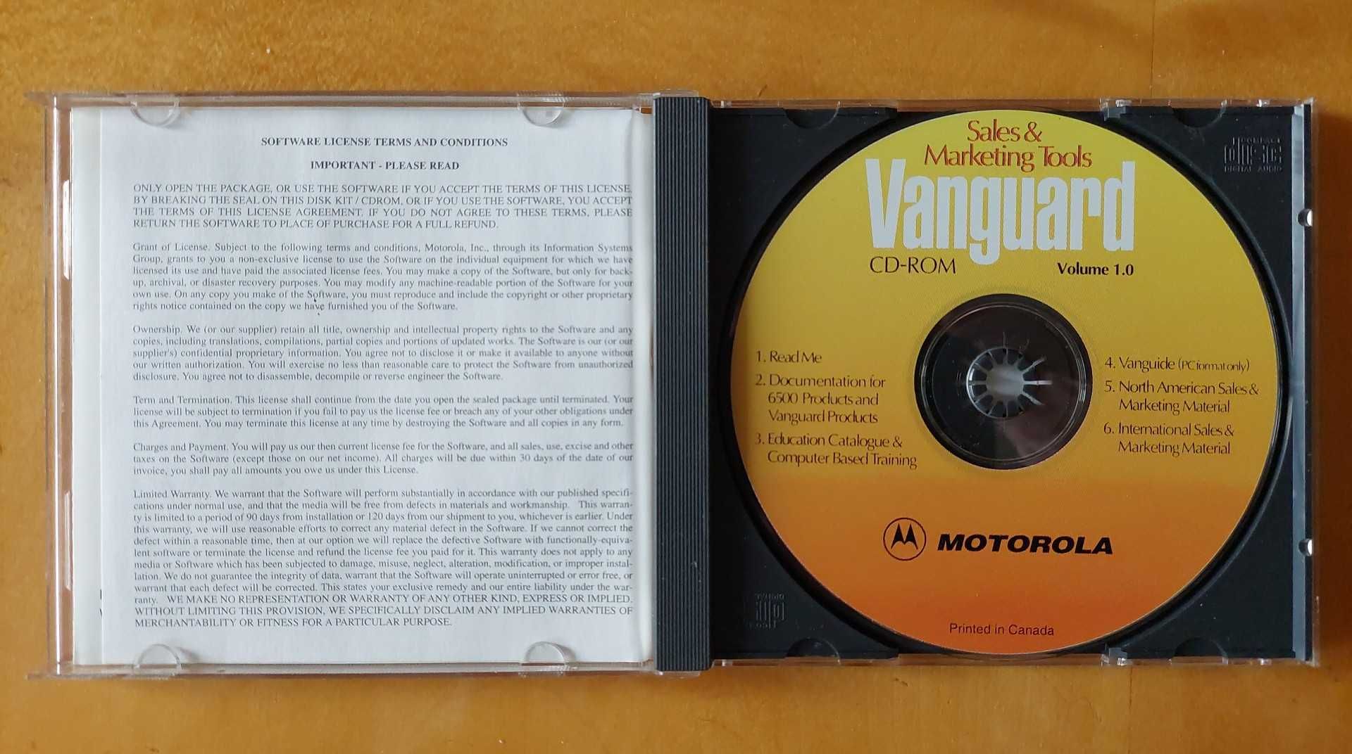 Motorola Vanguard Sales & Marketing Tools