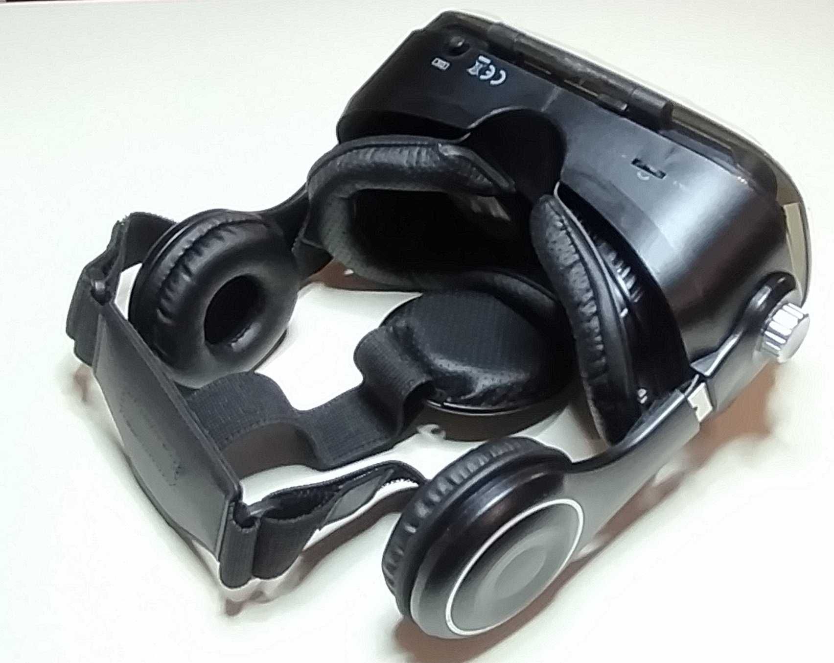 Gogle VR na telefon zintegrowane słuchawki