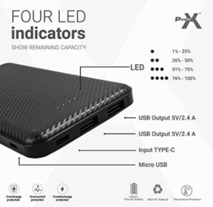 Повербанк Power bank X K521 10000mAh