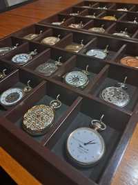 Dzień ojca zegarki kieszonkowe kolekcja gablota
