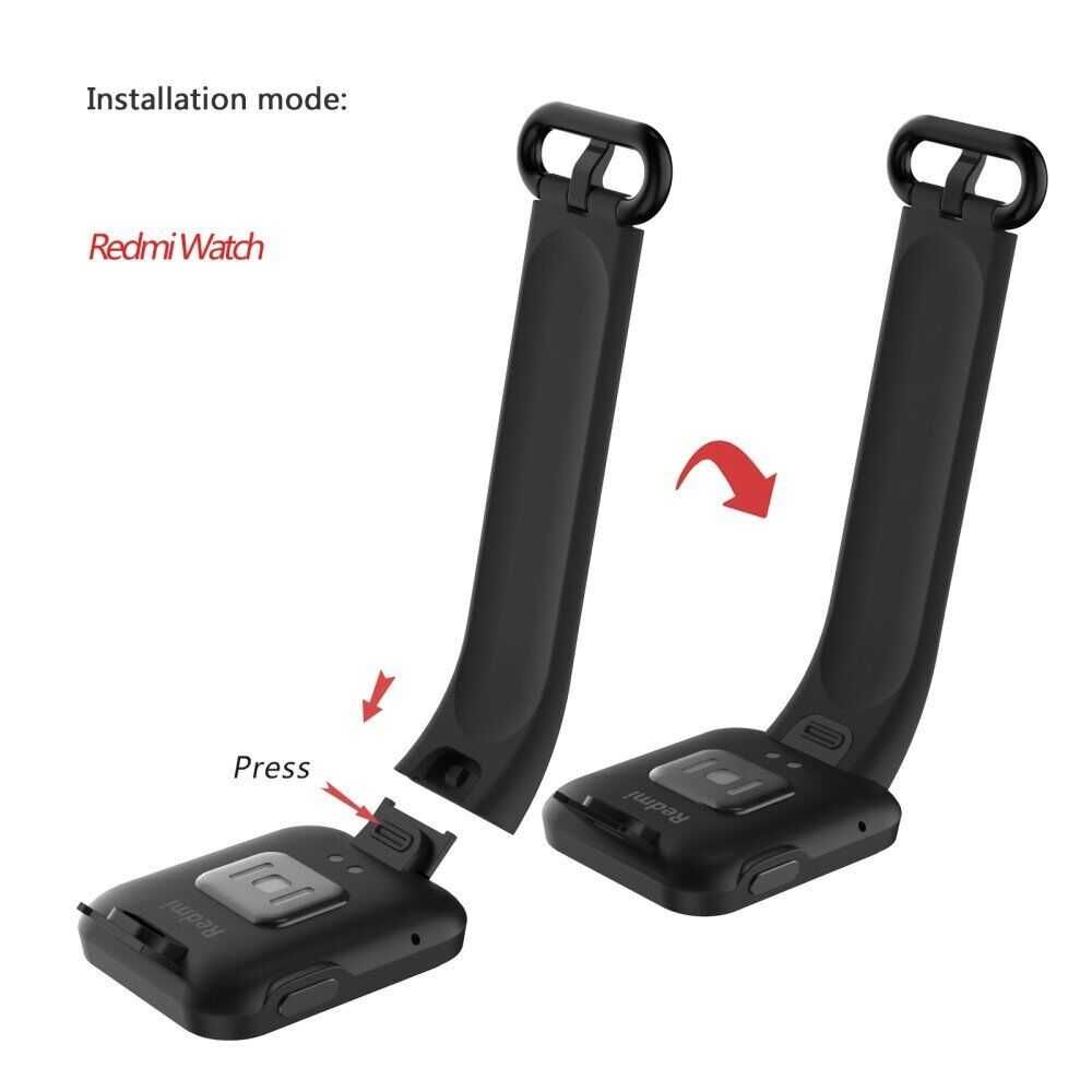 Силиконовый ремешок Xiaomi Redmi Watch 2 / Redmi Watch 2 Lite Ремінець