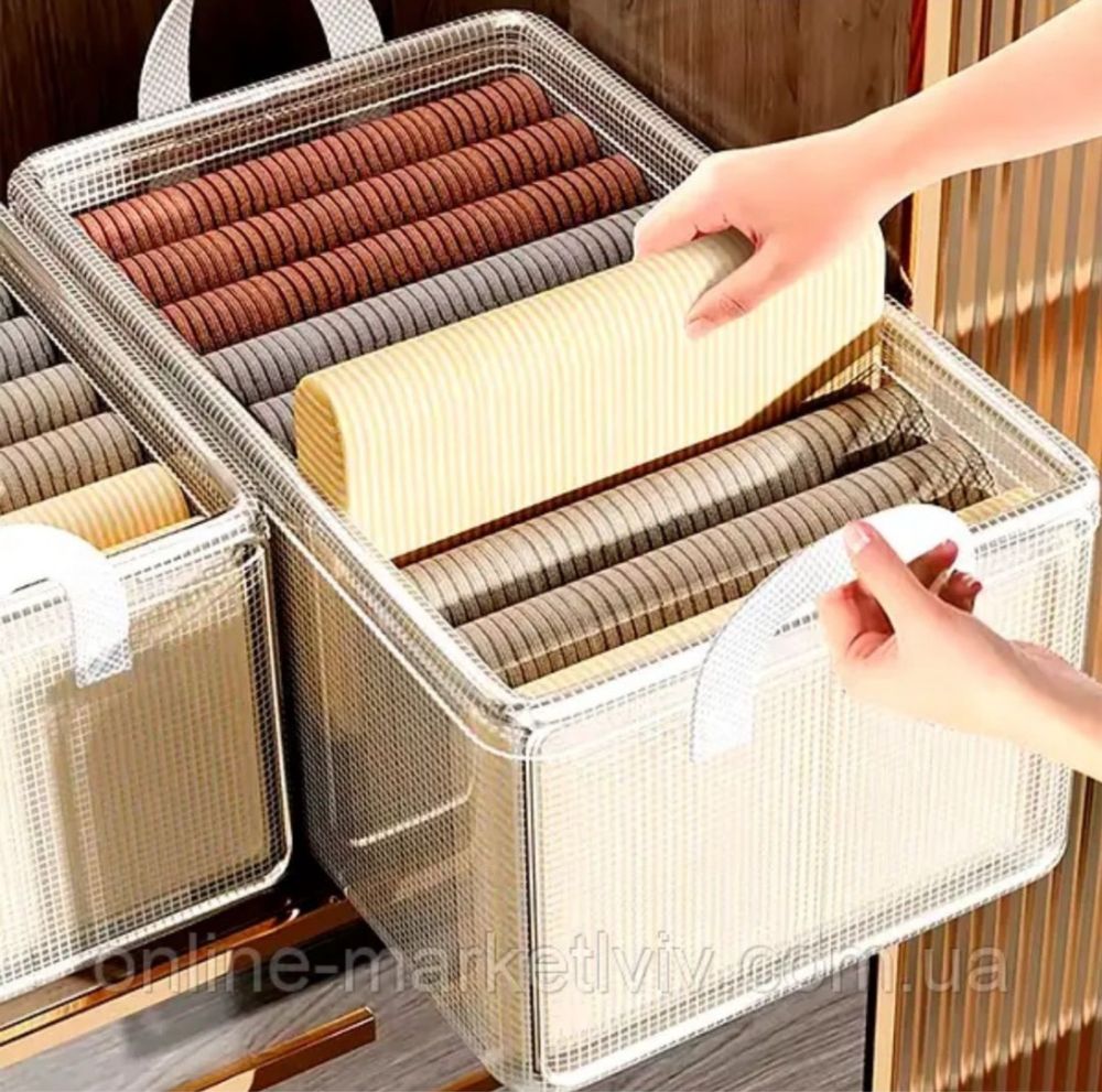 Органайзер для хранения вещей Коробка складная 30×24×16см 50×32х30сМ
